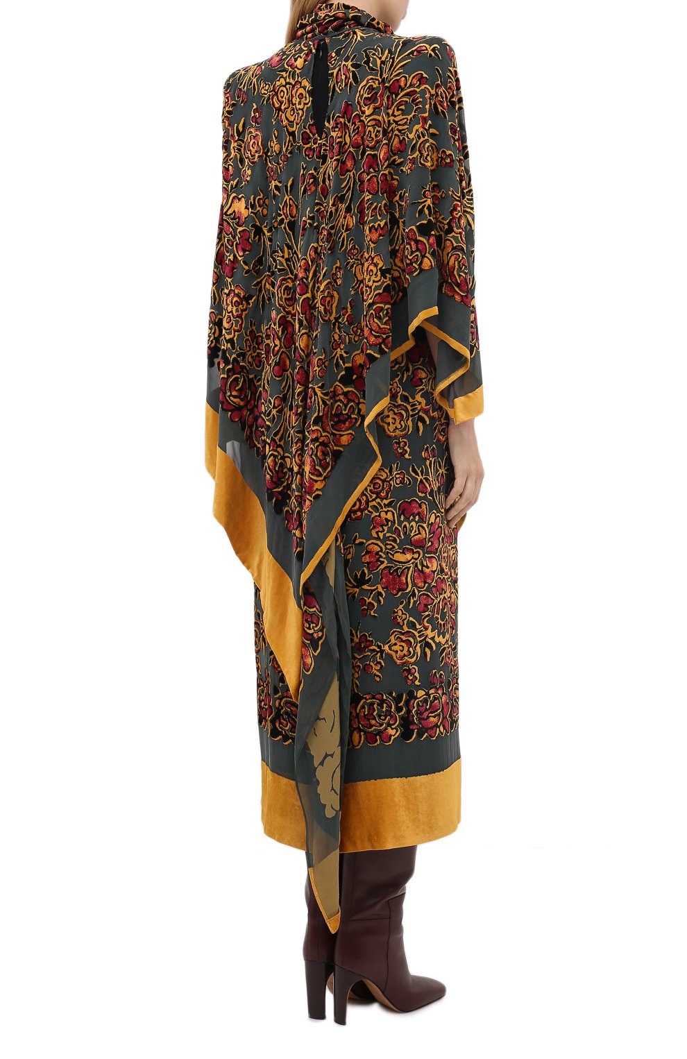 Платье из вискозы и шелка DRIES VAN NOTEN, арт. 202-18685-1137, фото 4