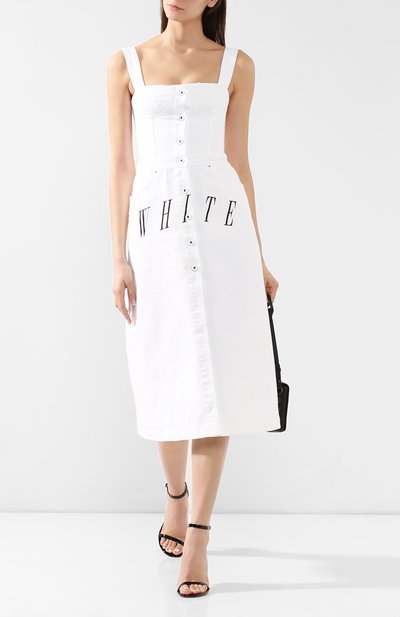 Джинсовое платье OFF-WHITE, арт. 0WYM001S19D620460110, фото 2