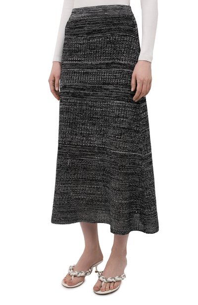 Юбка из шелка и хлопка PROENZA SCHOULER WHITE LABEL, арт. WL2137643-KS057, фото 3