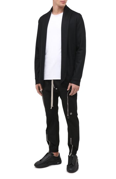 Шерстяной кардиган KAZUYUKI KUMAGAI черного цвета по цене 31150 руб., арт. AJ03-227, фото 2 Шерстяной кардиган KAZUYUKI KUMAGAI, арт. AJ03-227, фото 2