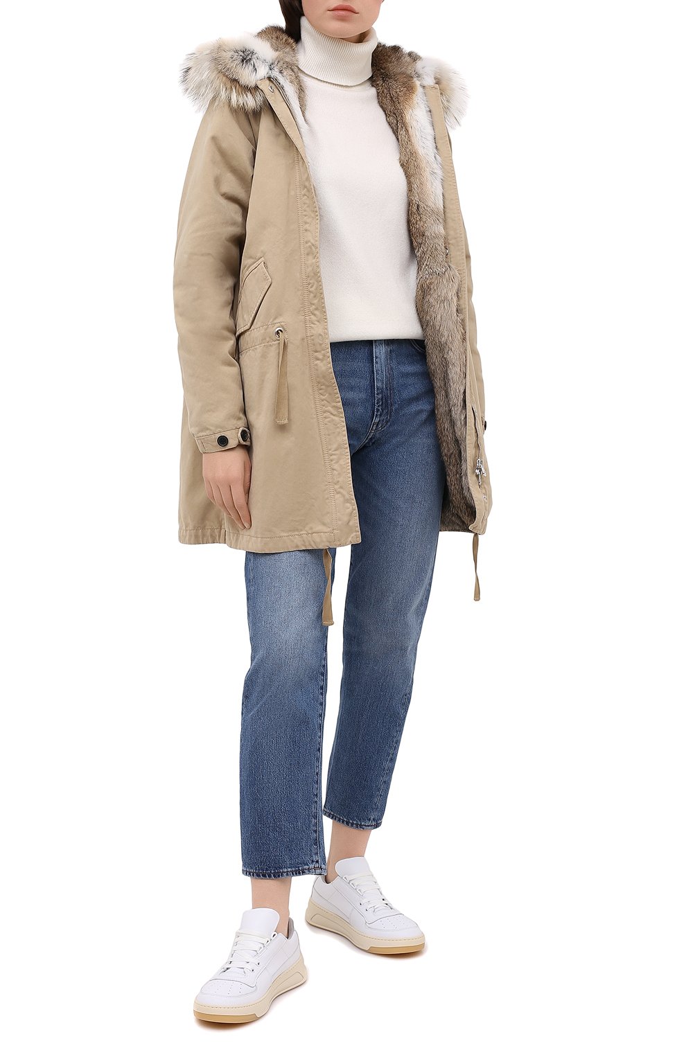 Парка с меховой подкладкой LEMPELIUS бежевого цвета по цене 174500 руб., арт. 6000/279RCS25, фото 2 Парка с меховой подкладкой LEMPELIUS, арт. 6000/279RCS25, фото 2