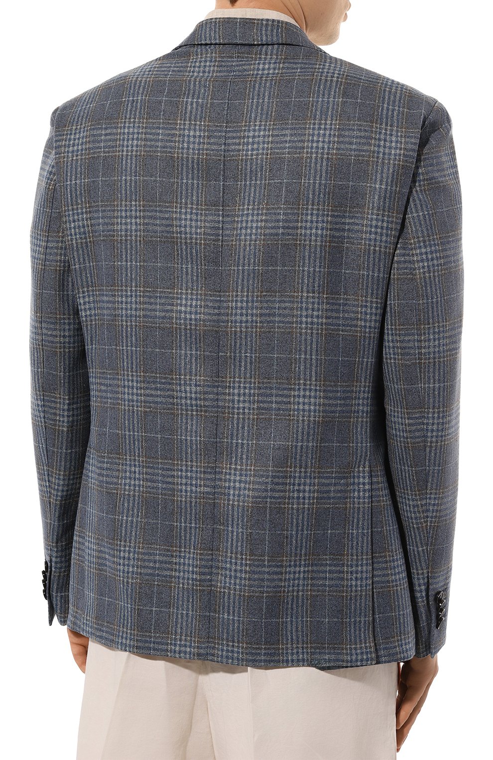 Пиджак из шелка и шерсти L.B.M. 1911 синего цвета по цене 108000 руб., арт. 2652/42306, фото 6 Пиджак из шелка и шерсти L.B.M. 1911, арт. 2652/42306, фото 6