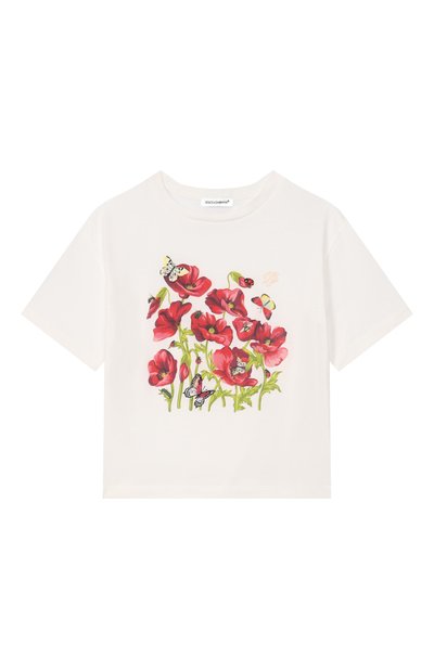Хлопковая футболка DOLCE & GABBANA, арт. L5JTNL/G7P6X