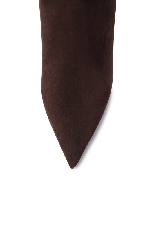 Замшевые ботильоны Frankie 85 Jimmy Choo FRANKIEAB85SVV Коричневый  FRANKIEAB85SVV Фото 6