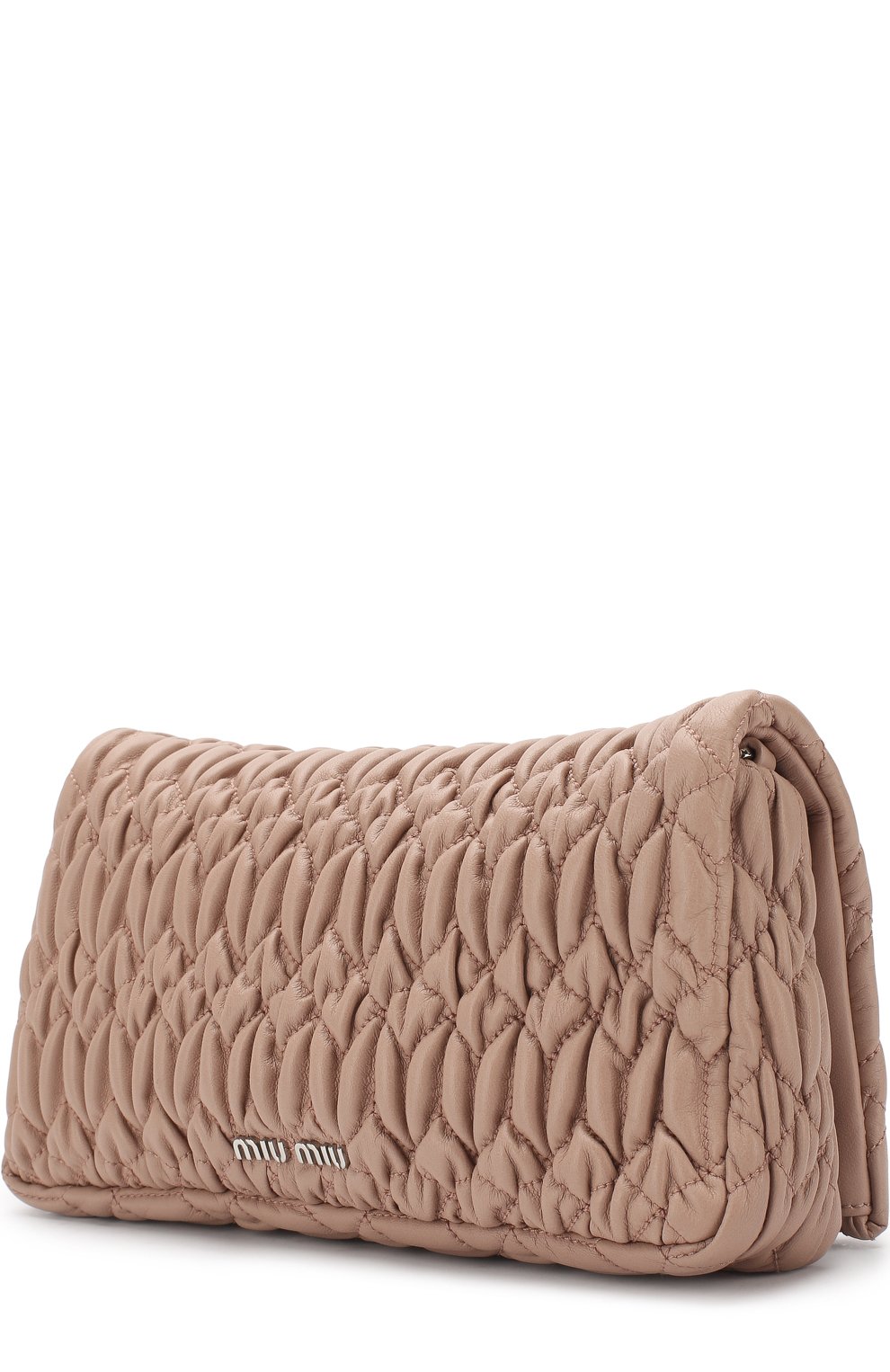 Клатч из кожи на цепочке MIU MIU, арт. 5BD417-FVJ-F0770-OOO, фото 2