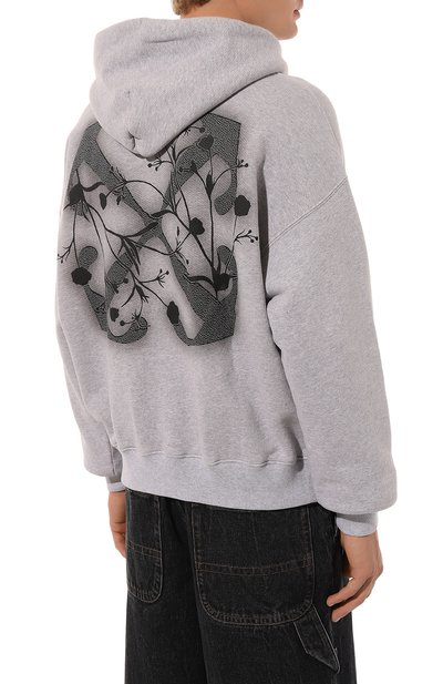 Хлопковое худи OFF-WHITE, арт. 0MBB085F24FLE008, фото 4