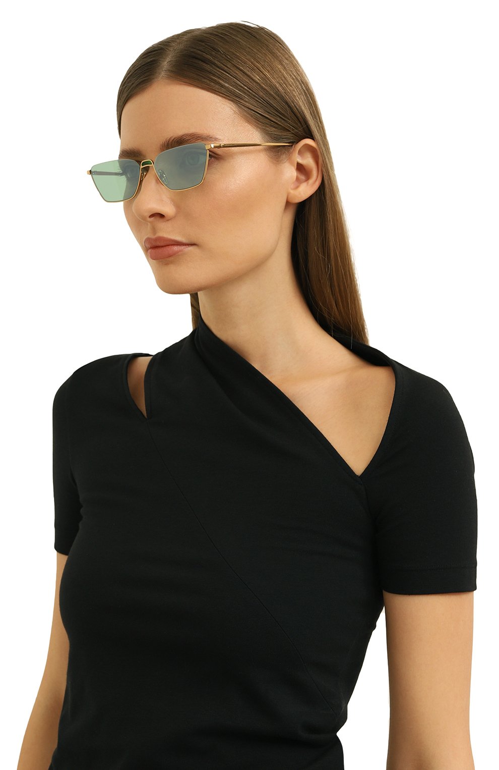 Солнцезащитные очки EYEPETIZER светло-зеленого цвета по цене 21650 руб., арт. KANDA 4-29F, фото 2 Солнцезащитные очки EYEPETIZER, арт. KANDA 4-29F, фото 2