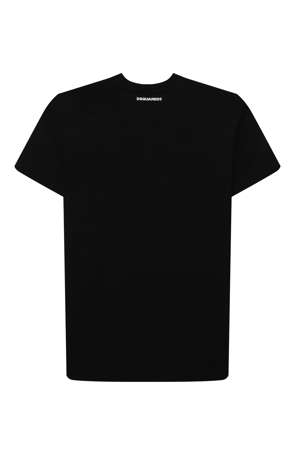 Хлопковая футболка DSQUARED2 черного цвета по цене 9950 руб., арт. DQ0666-D004G, фото 2 Хлопковая футболка DSQUARED2, арт. DQ0666-D004G, фото 2