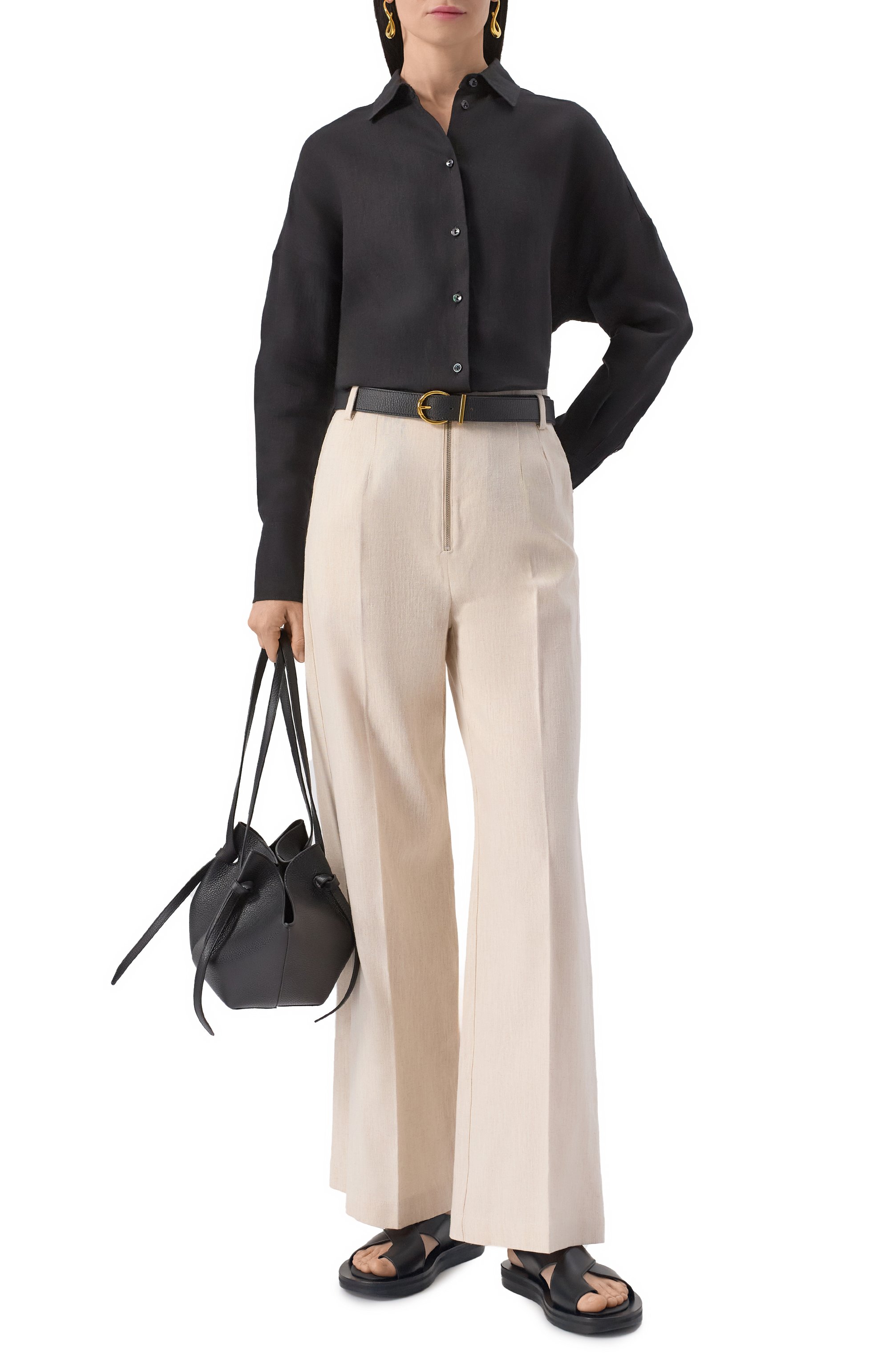 Кожаные сандалии CO, арт. 0946ELB-BLA, фото 2