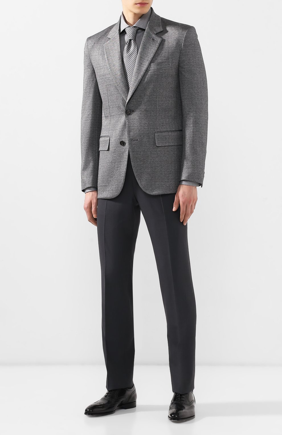 Пиджак из смеси хлопка и шелка BRIONI, арт. UJ9W0L/P8616, фото 2