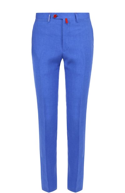 Льняные брюки прямого кроя KITON, арт. UFPP791/H05951, фото 1