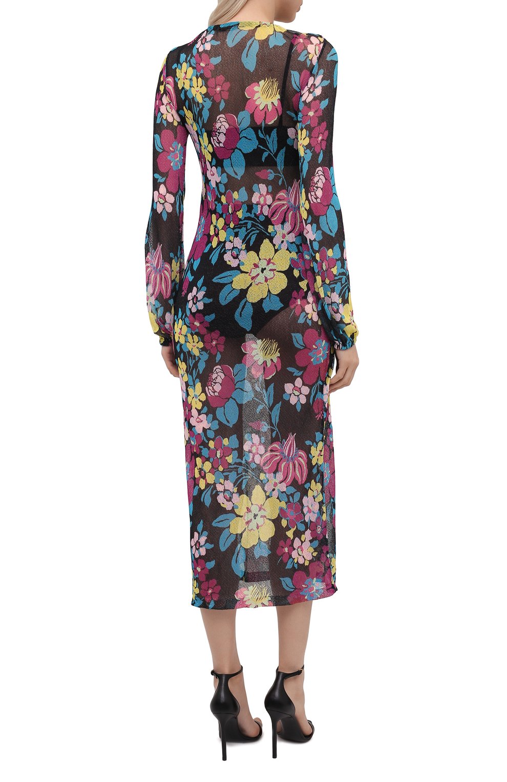 Платье из вискозы SAINT LAURENT, арт. 659003/Y75BI, фото 4