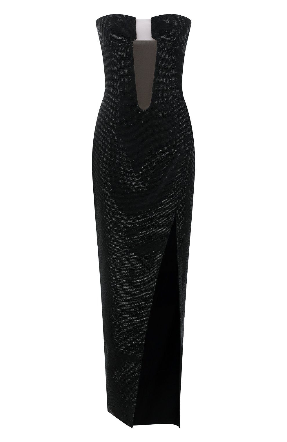 Платье из вискозы BALMAIN черного цвета по цене 1280000 руб., арт. VF0RM000/A094, фото 1 Платье из вискозы BALMAIN, арт. VF0RM000/A094, фото 1