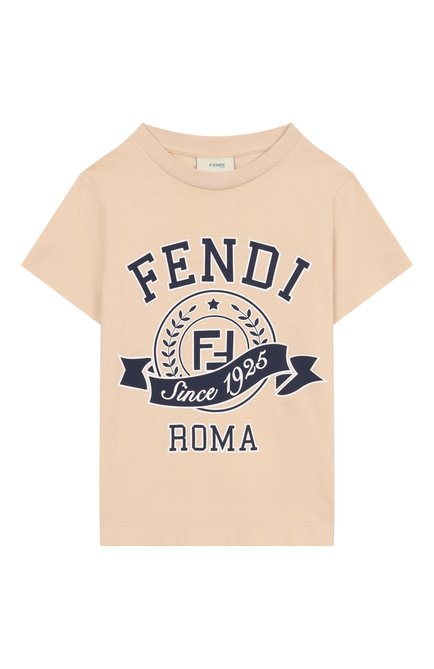 Хлопковая футболка FENDI, арт. JUI164/7AJ/3-5