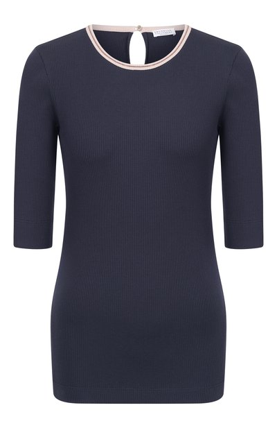 Женский хлопковый пуловер BRUNELLO CUCINELLI, арт. MG902D0300