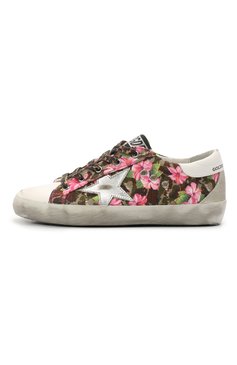 Детские кеды superstar GOLDEN GOOSE DELUXE BRAND разноцветного цвета, арт. GYF00102.F001260 | Фото 2 (Материал внутренний: Натуральная кожа; Материал внешний: Текстиль, Натуральная кожа; Региональные ограничения белый список (Axapta Mercury): RU; Девочки Кросс-КТ: Обувь-низкие; Материал сплава: Проставлено; Нос: Не проставлено)