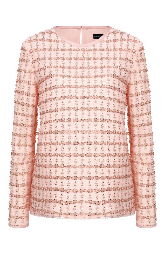 Топ с отделкой бисером Emporio Armani EW004098/AF20540 Розовый EW004098/AF20540