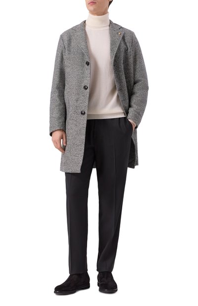 Шерстяное пальто SARTORIA LATORRE серого цвета по цене 113500 руб., арт. CTS056/UI0782, фото 2 Шерстяное пальто SARTORIA LATORRE, арт. CTS056/UI0782, фото 2