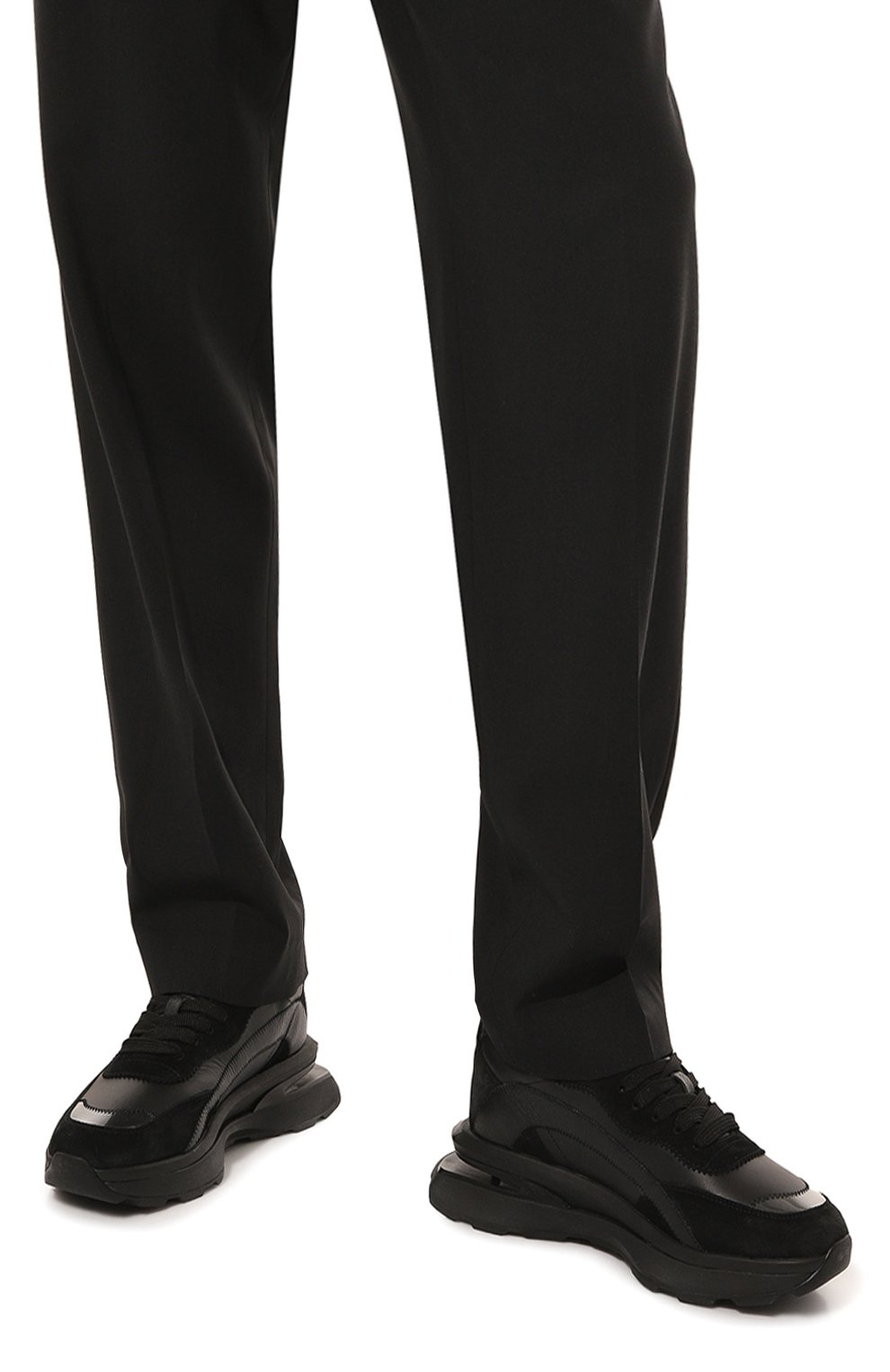 Кожаные кроссовки slash DSQUARED2, арт. SNM0242 25I05795, фото 3