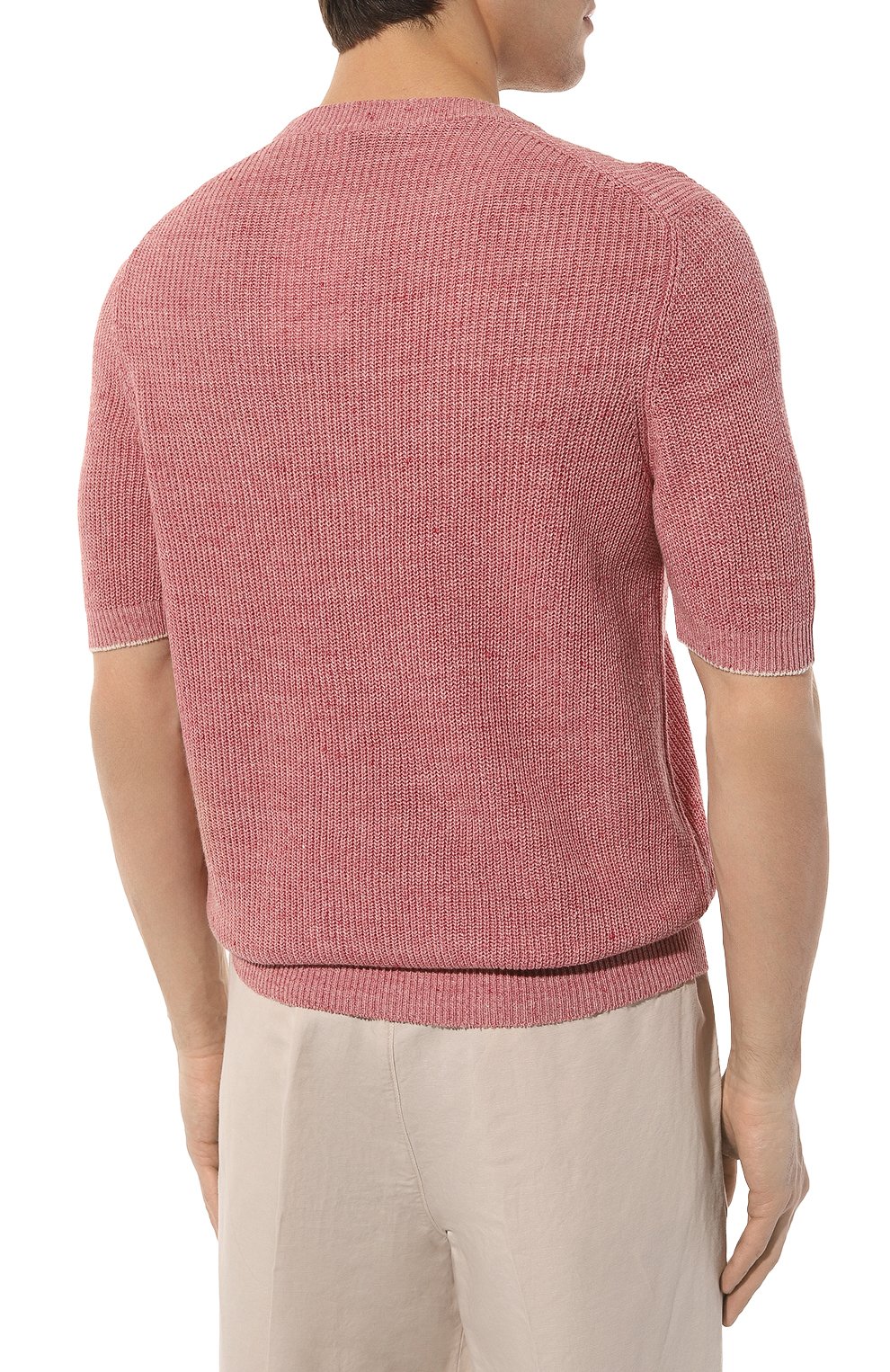 Джемпер изо льна и хлопка BRUNELLO CUCINELLI, арт. M2L70B2257, фото 4