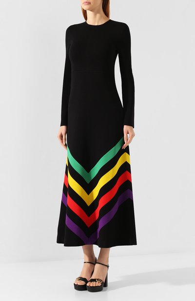 Платье из смеси шелка и хлопка GUCCI, арт. 574193/XKART, фото 3