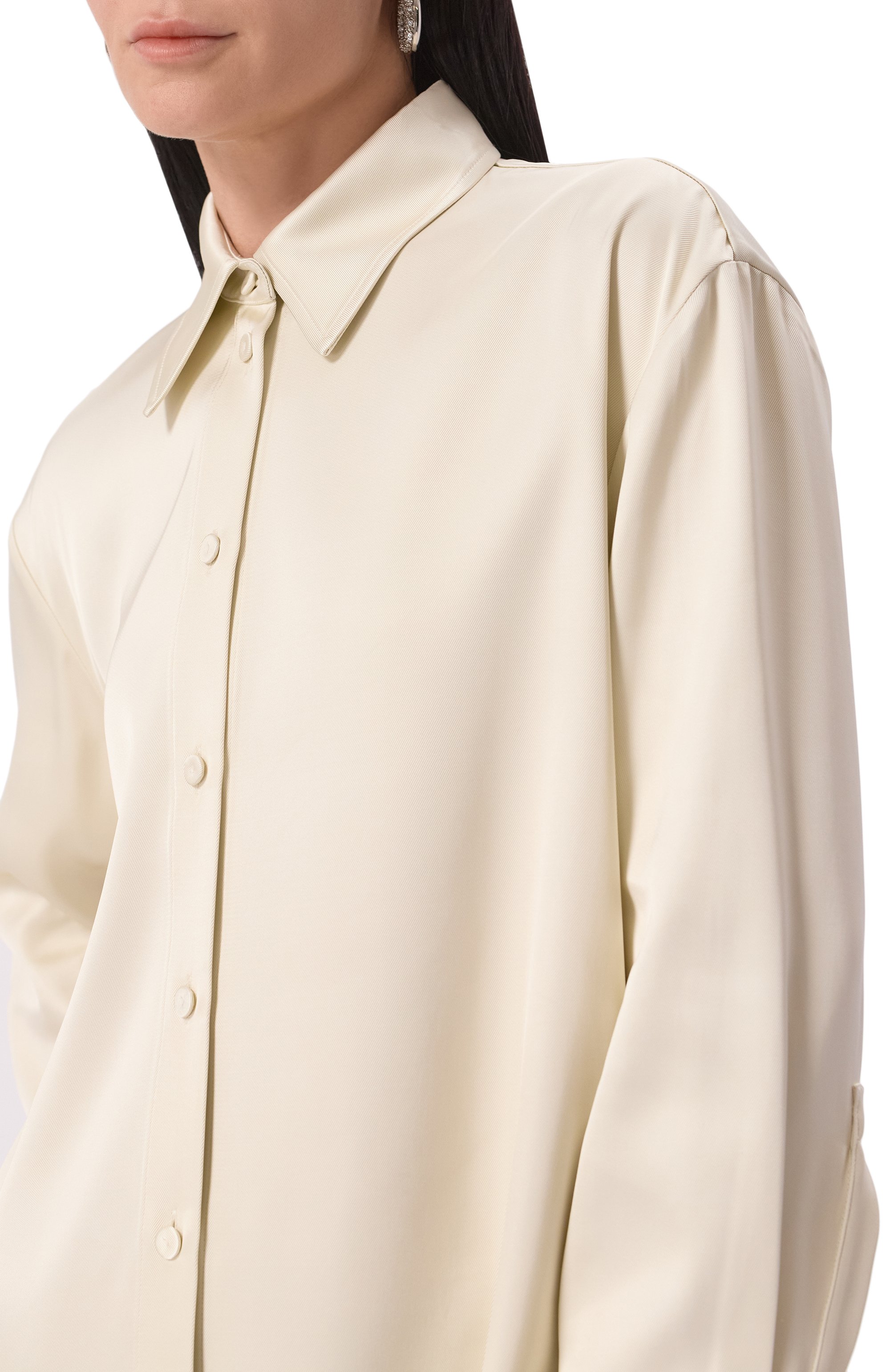 Рубашка из вискозы и шелка JIL SANDER, арт. J01DL0156/J65112, фото 5