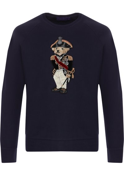 Свитшот из смеси хлопка и вискозы с аппликацией RALPH LAUREN, арт. 790728161, фото 1