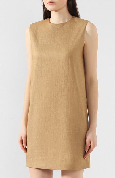 Платье прямого кроя THEORY коричневого цвета по цене 31550 руб., арт. J0307615, фото 3 Платье прямого кроя THEORY, арт. J0307615, фото 3