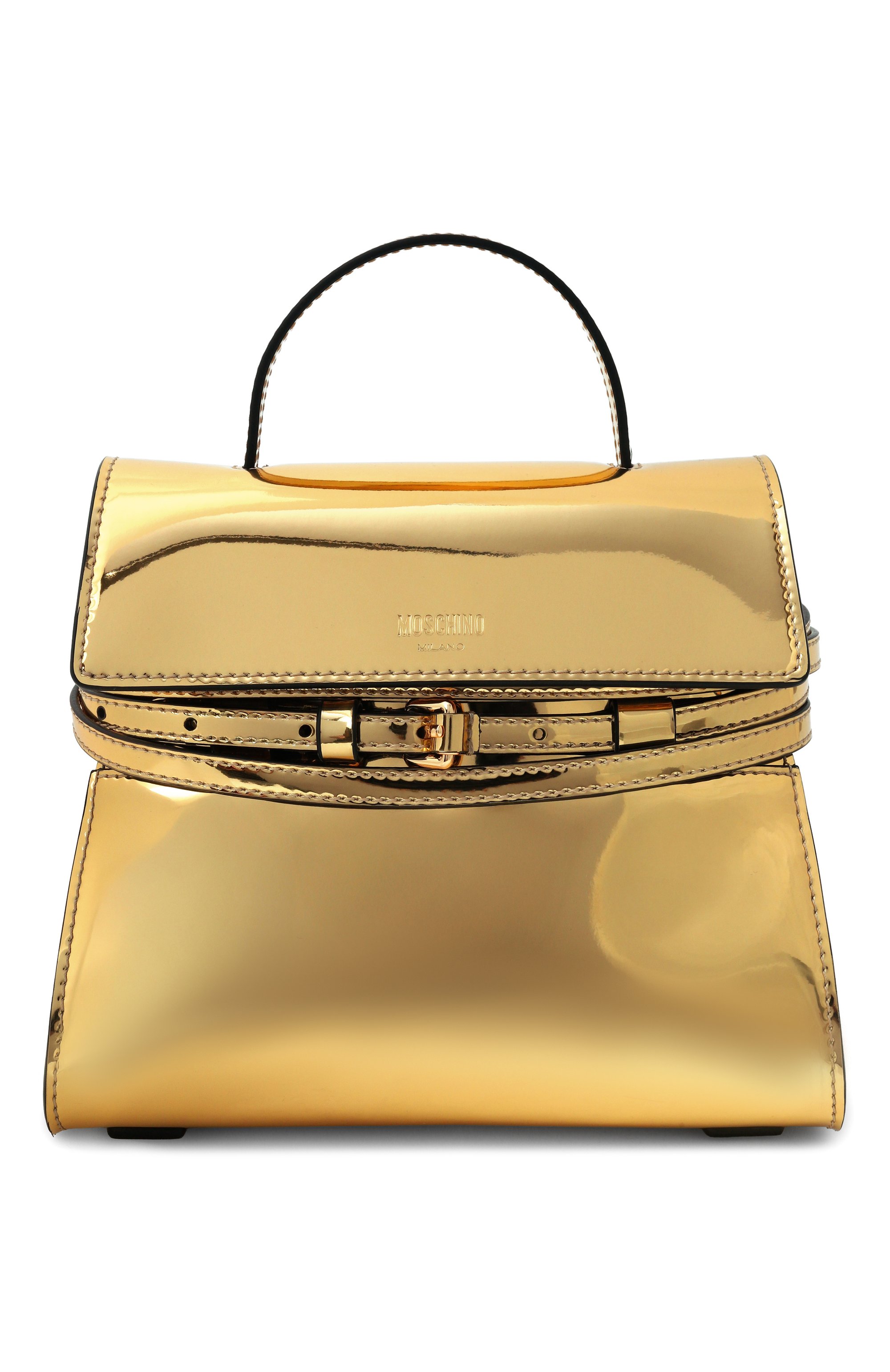 Сумка tie me small MOSCHINO золотого цвета по цене 123000 руб., арт. MC4005PP10/0G1, фото 1 Сумка tie me small MOSCHINO, арт. MC4005PP10/0G1, фото 1