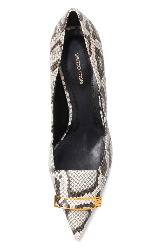 Кожаные туфли Evolve 75 Sergio Rossi B14490/MCAS32 Серый  B14490/MCAS32 Фото 6