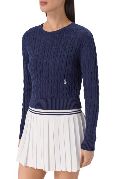 Хлопковый свитер SPORTY AND RICH, арт. WS094710326BL106, фото 3