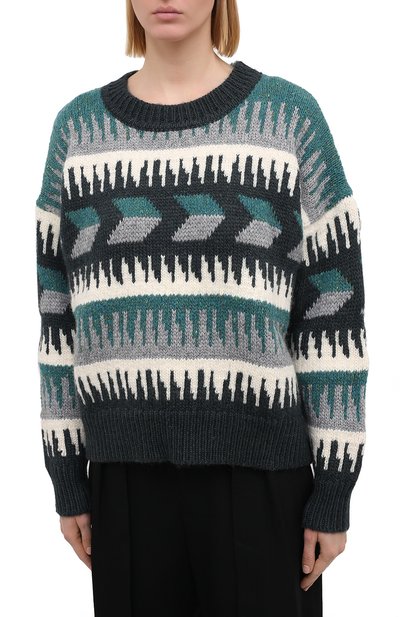 Шерстяной свитер ISABEL MARANT ETOILE, арт. PU1351-20A082E/SIENNA, фото 3