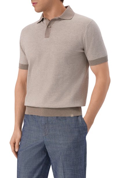 Поло из хлопка и кашемира PAUL&SHARK, арт. 25411604, фото 3