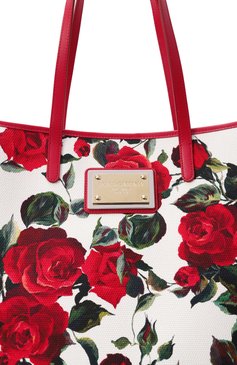 Женская сумка-тоут DOLCE & GABBANA разноцветного цвета, арт. BB2274/AI354 | Фото 3 (Материал: Текстиль; Размер: large)