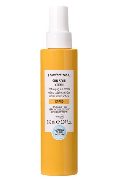 Женское солнцезащитный крем для тела spf50 sun soul (150ml) COMFORT ZONE, арт. 12667