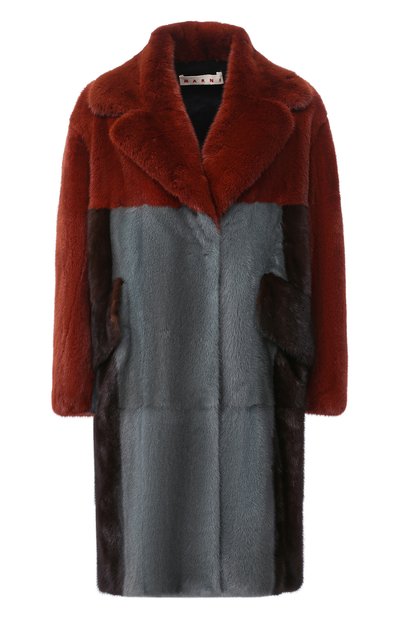 Женская шуба из меха норки MARNI, арт. CPMNU13MQUP0800