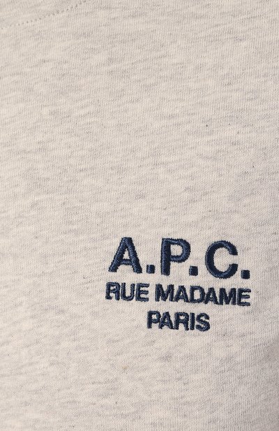 Хлопковая футболка A.P.C., арт. C0EZC-F26842, фото 5