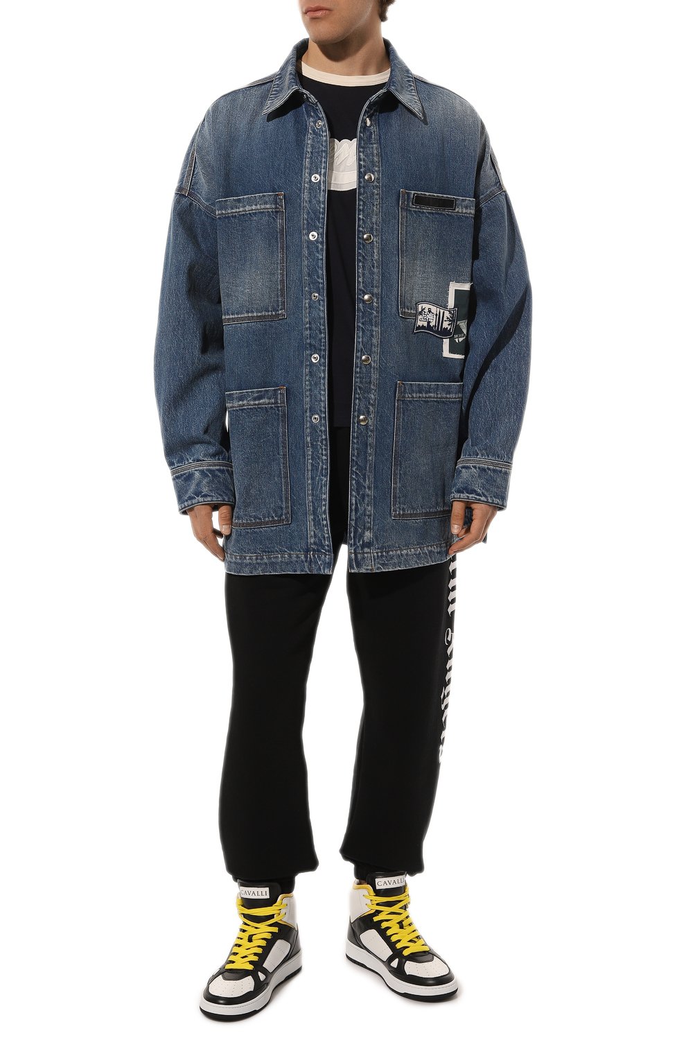 Кожаные кеды ROBERTO CAVALLI, арт. 18711 C, фото 2