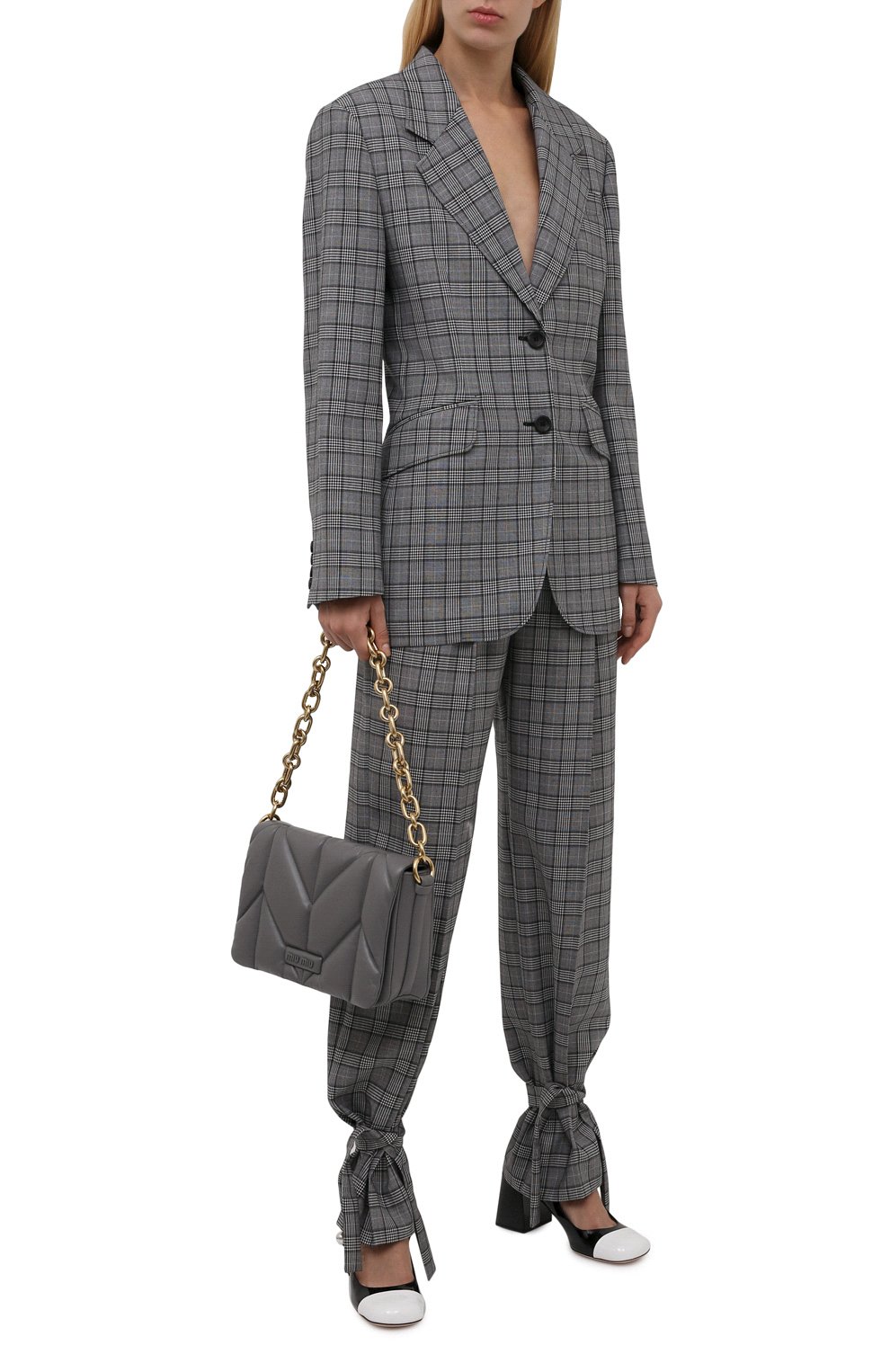 Шерстяные брюки MIU MIU, арт. MP1472-087-F0002, фото 2