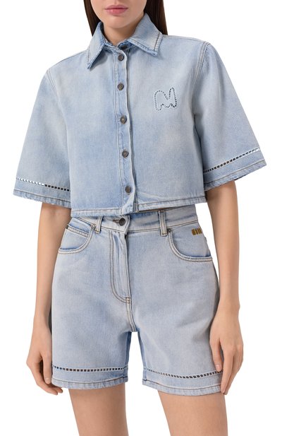Джинсовая рубашка MSGM, �арт. 3841MDE232X/257271, фото 3
