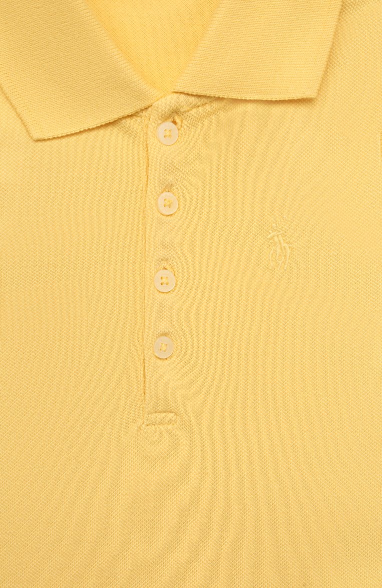 Детское хлопковое платье POLO RALPH LAUREN желтого цвета, арт. 312862270 | Фото 3 (Рукава: Короткие; Материал внешний: Хлопок; Девочки Кросс-КТ: Платье-одежда; Случай: Повседневный; Материал сплава: Проставлено; Региональные ограничения белый список (Axapta Mercury): Не проставлено; Драгоценные камни: Проставлено; Ростовка одежда: 5 лет | 110 см, 6 лет | 116 см)