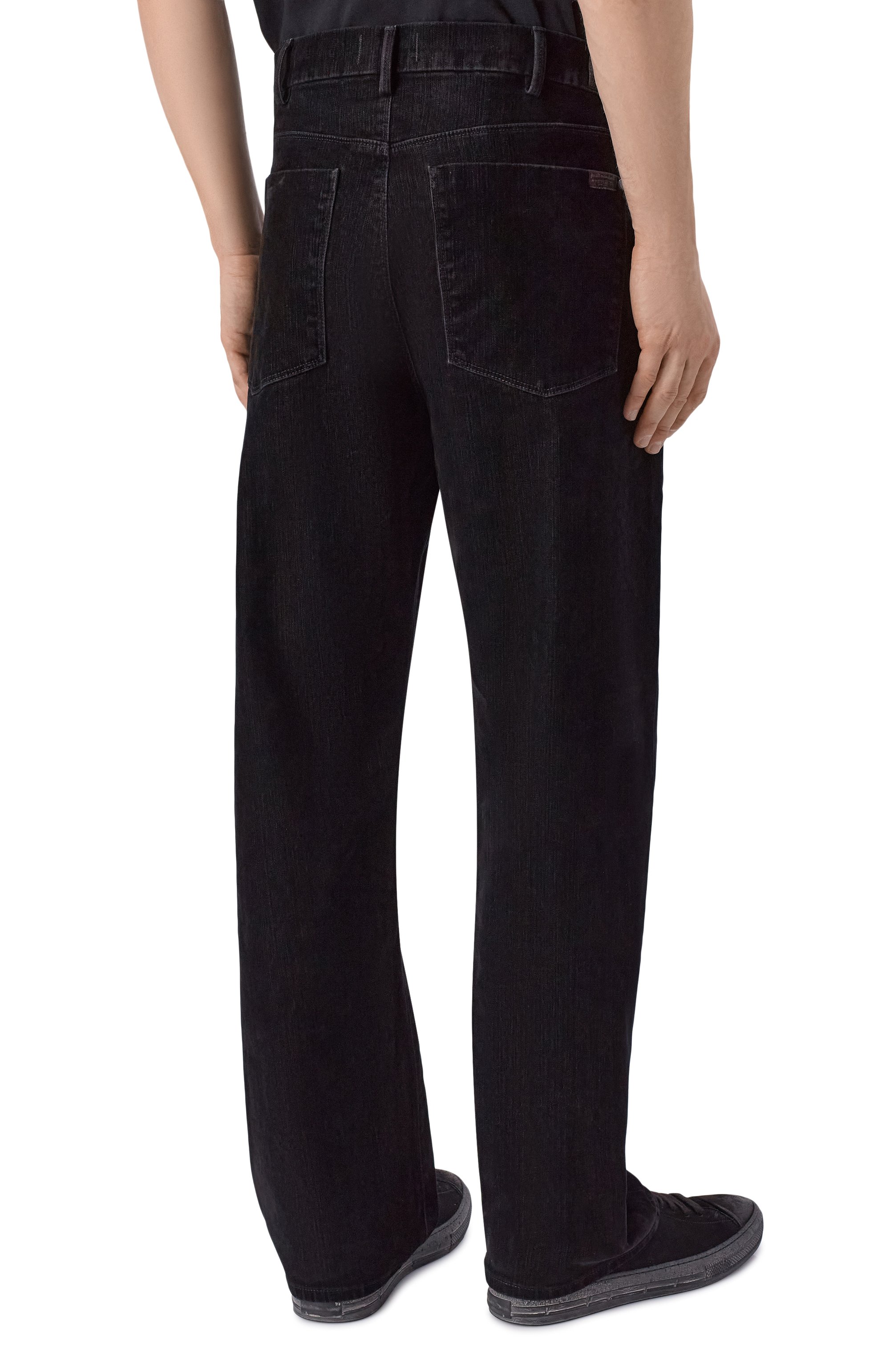 Джинсы modern straight 7 FOR ALL MANKIND черного цвета по цене 37050 руб., арт. 7TD80F22-1W0, фото 4 Джинсы modern straight 7 FOR ALL MANKIND, арт. 7TD80F22-1W0, фото 4