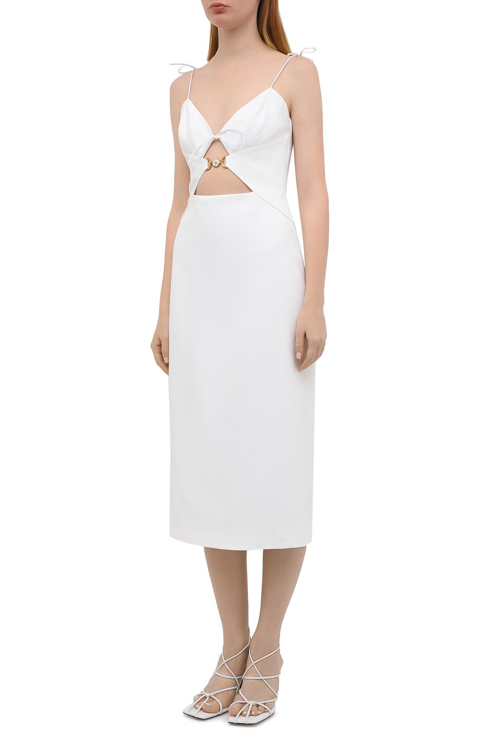 Платье из вискозы и льна VERSACE, арт. A89054/1F00918, фото 3