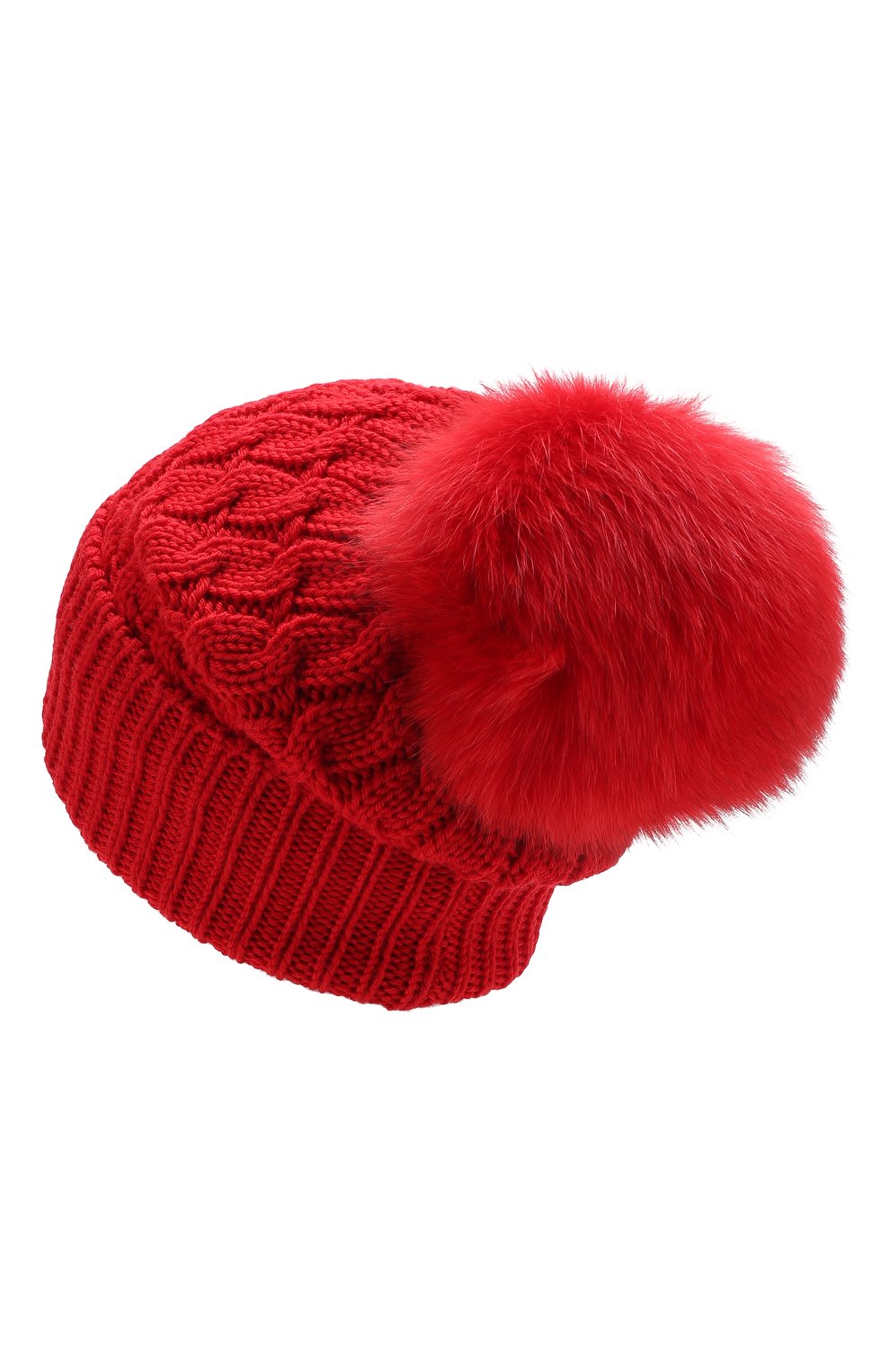 Шерстяная шапка с меховым помпоном MONCLER, арт. D2-098-00228-10-0402A, фото 2