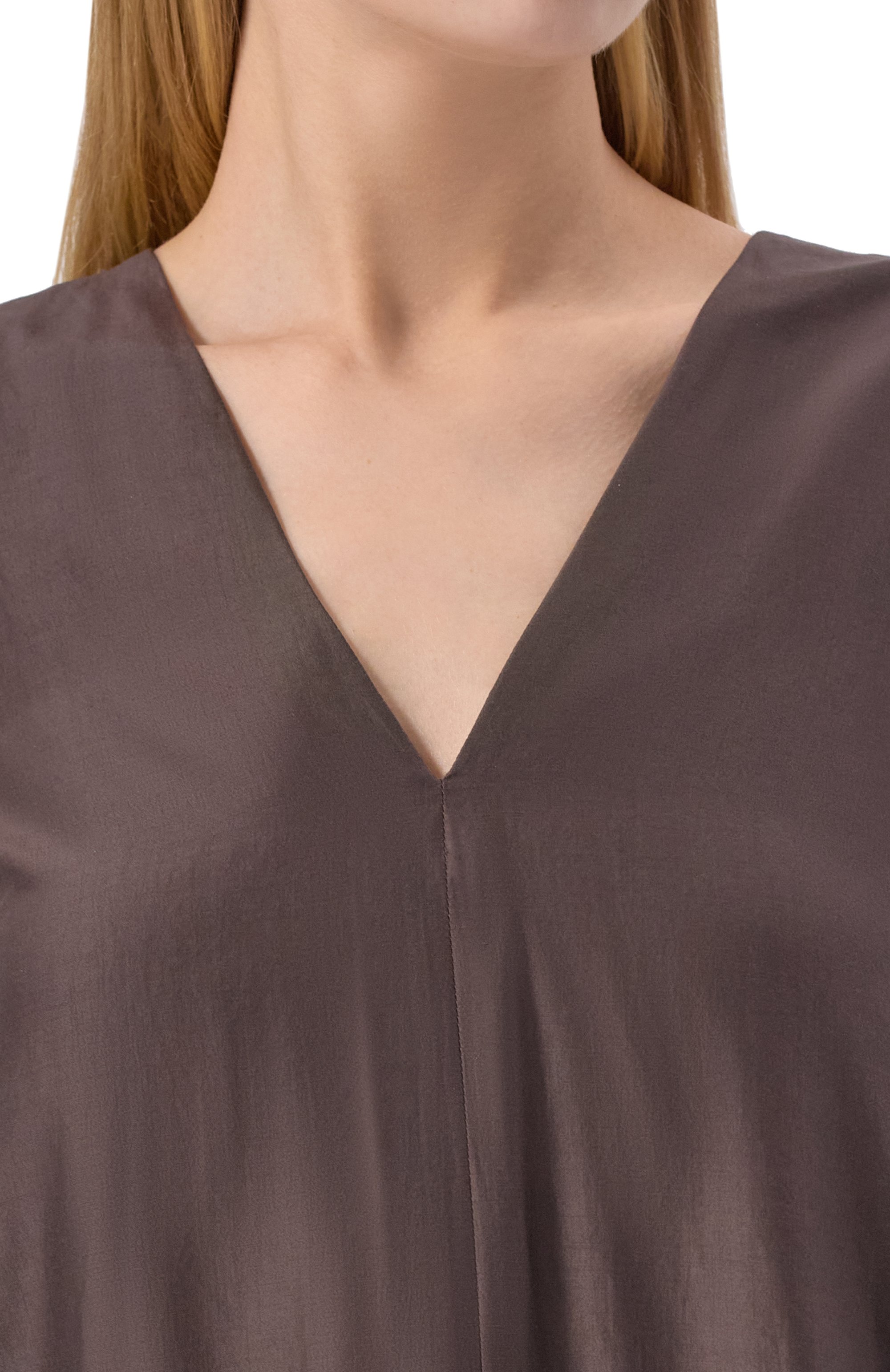 Платье из хлопка и шелка LORENA ANTONIAZZI, арт. R2579AB88A/4573, фото 5