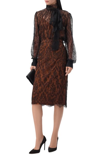 Женская блузка из вискозы MVST, арт. M26.1MW.BW40.1/C001 SATIN+LACE