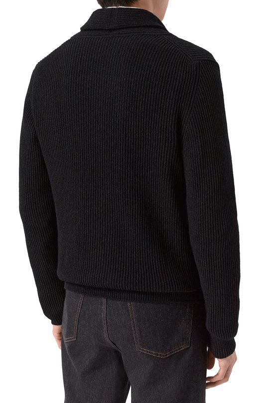 Хлопковый кардиган Gran Sasso 23138/22119 Чёрный  23138/22119 Фото 4