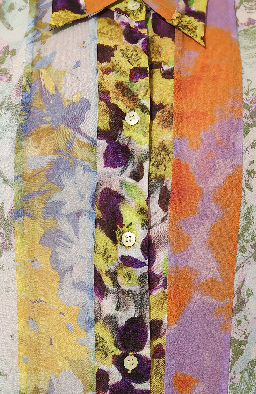 Рубашка из вискозы DRIES VAN NOTEN разноцветного цвета по цене 99500 руб., арт. 231-030730-6014, фото 5 Рубашка из вискозы DRIES VAN NOTEN, арт. 231-030730-6014, фото 5