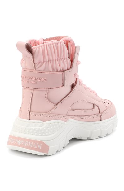 Высокие кожаные кроссовки EMPORIO ARMANI, арт. XYZ002/X0I39/35-40, фото 3