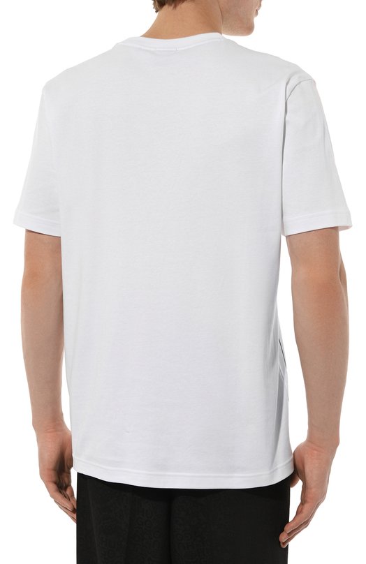 Хлопковая футболка BOSS Green Белый, фото 4